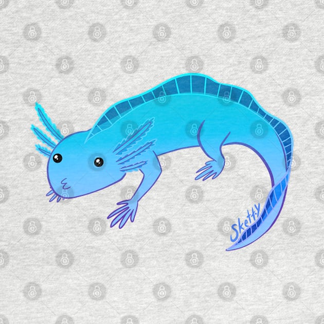 Axolotl Blue by jastinamor